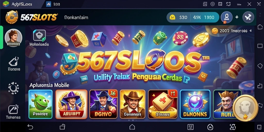 Tampilan aplikasi 567SLOTS yang intuitif dan efisien.