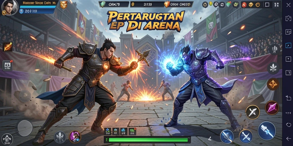 Tampilan menarik dari pertarungan seru di arena ORA78.