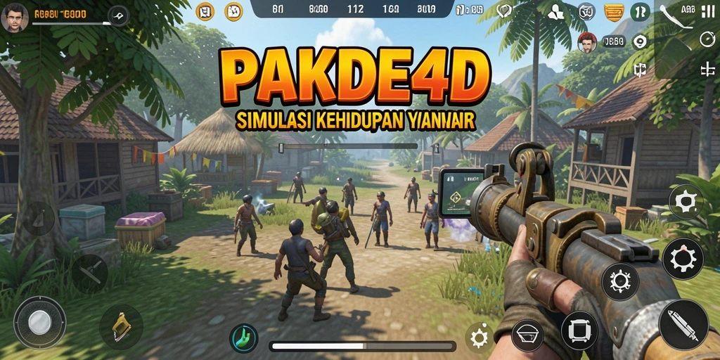 Gameplay PAKDE4D yang penuh interaksi dan pilihan.