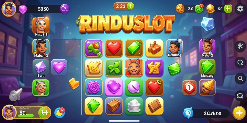 Gameplay seru RINDUSLOT dengan grafis yang menawan.