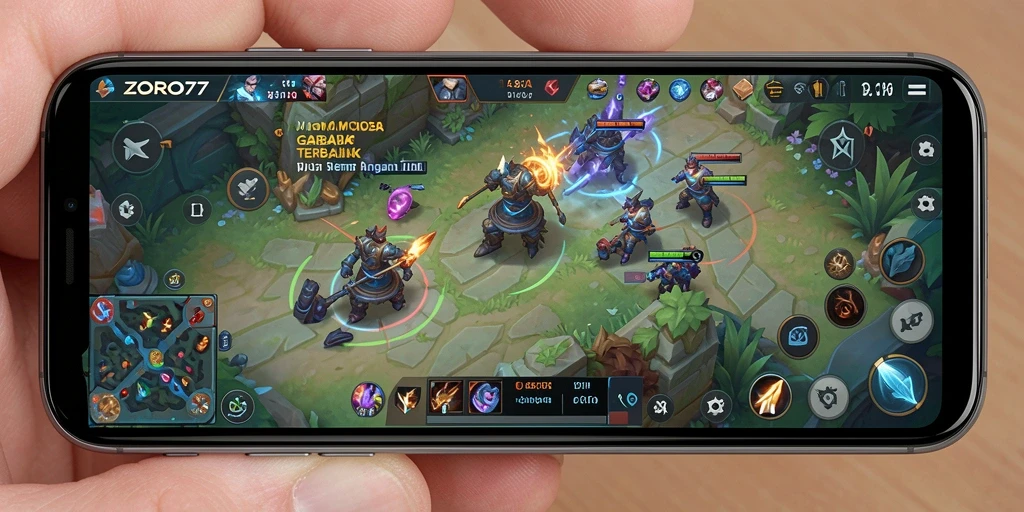 Tampilan gameplay epik dari ZORO77 dengan strategi tim yang mendebarkan.